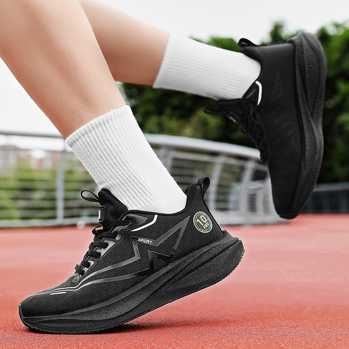 Damen Marathon‑inspirierter Trainingsschuh mit hochgedämpfter Energierückgabe und atmungsaktivem Gradienten‑Mesh Drune