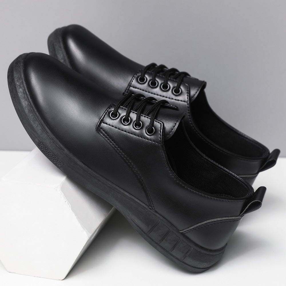 Herren Komfortable Lederschnürschuhe Drune
