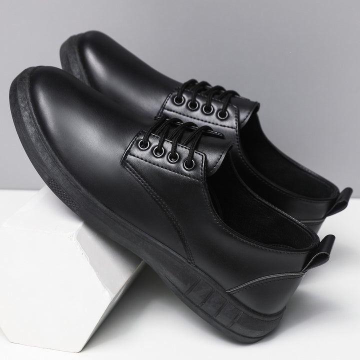 Herren Komfortable Lederschnürschuhe Drune