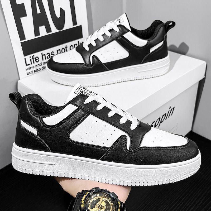 Damen Sportliche Leder Sneakers mit gepolsterter Innensohle Drune