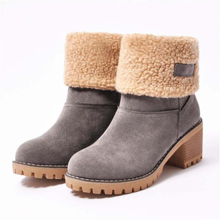 Damen Stiefeletten mit gefüttertem Schaft und rutschfester Sohle Drune