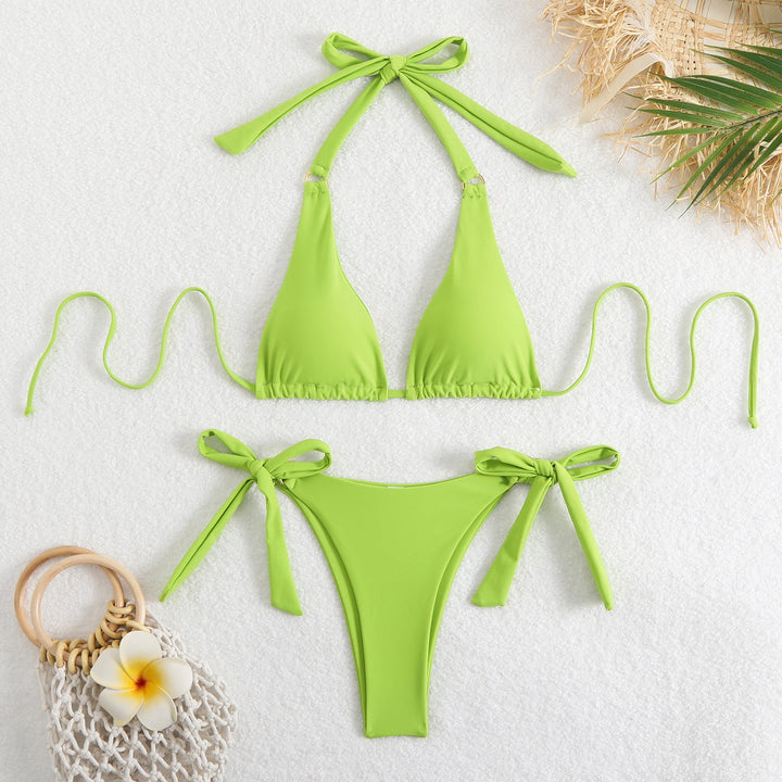 Damen Triangel-Bikini mit verstellbaren Bindebändern Drune