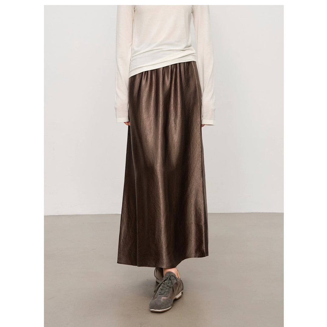 Damen Eleganter Maxirock aus hochwertigem Chiffon Drune