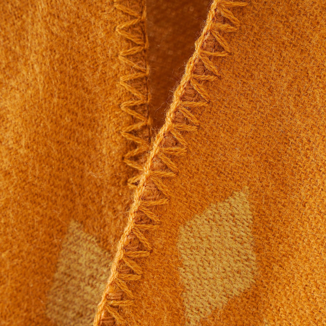 Damen Ruana‑Poncho im Oversize mit Kaschmir‑Touch, geometrischem Jacquard und offener Kimono‑Silhouette Drune