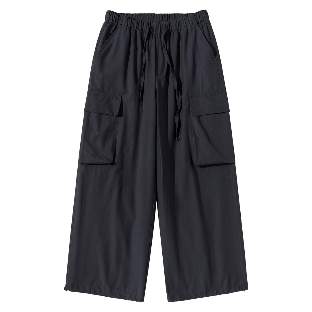 Damen Culotte-Cargo Bermudas im Utility-Look mit elastischem Tunnelzugbund und großen Pattentaschen Drune