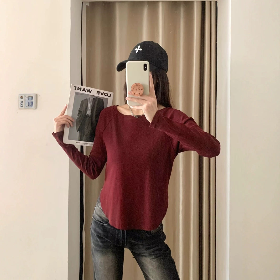 Damen lässiges Langarmshirt Drune