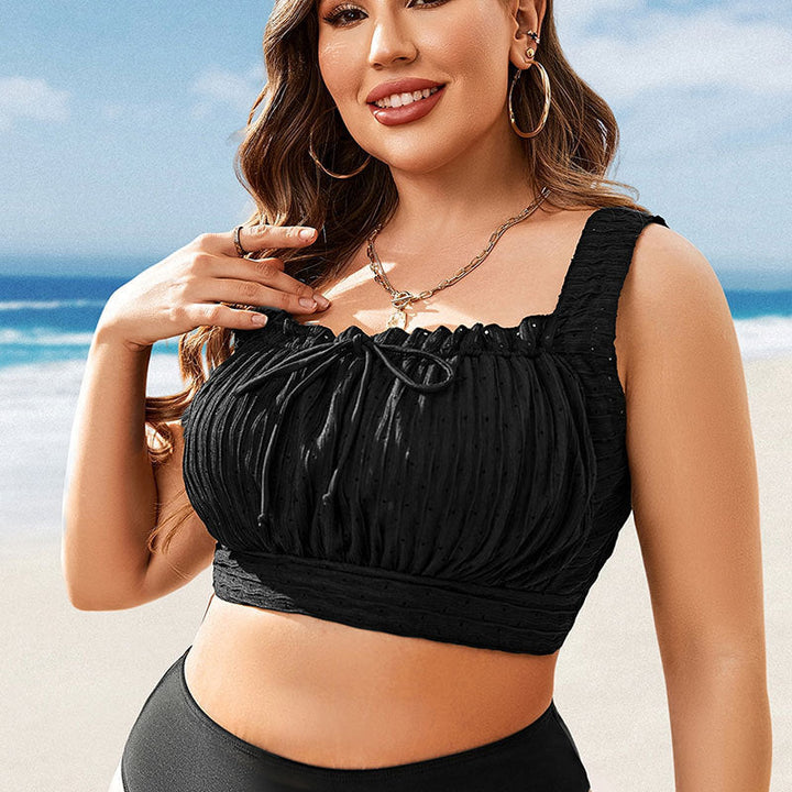 Damen Sport-Bikinioberteil mit stilvollem Rüschendesign Drune