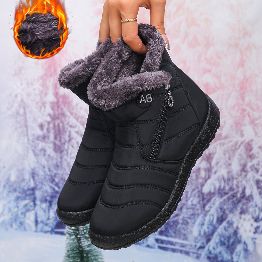 Damen Thermo-Winterstiefel mit kuscheligem Innenfutter und seitlichem Reißverschluss Drune