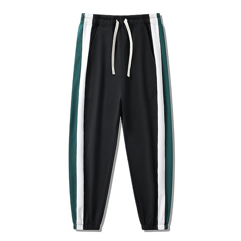 Herren Konische Trackhose mit Kordelzug, seitlichen Colorblock‑Streifen & elastischen Bündchen Drune