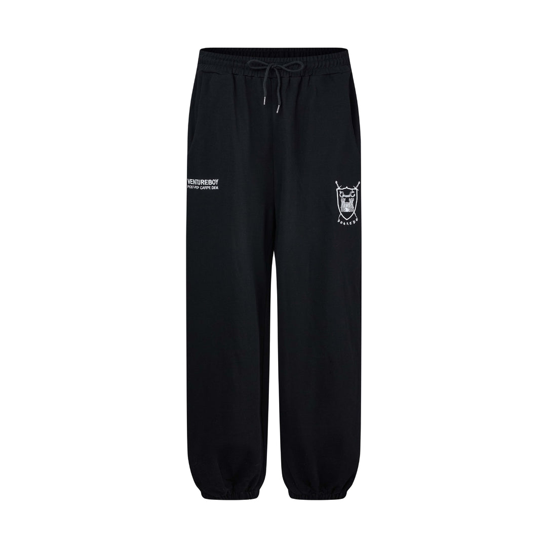 Damen Lounge-Jogginghose mit elastischem Bund, Kordelzug und gerafften Beinabschlüssen Drune