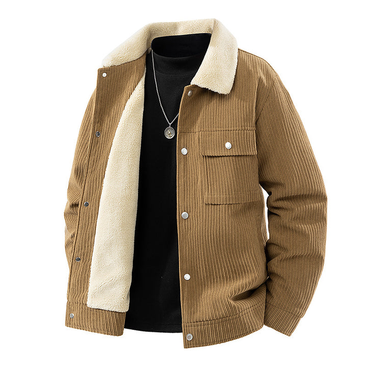 Herren Freizeitjacke mit Fleece-Innenfutter Drune