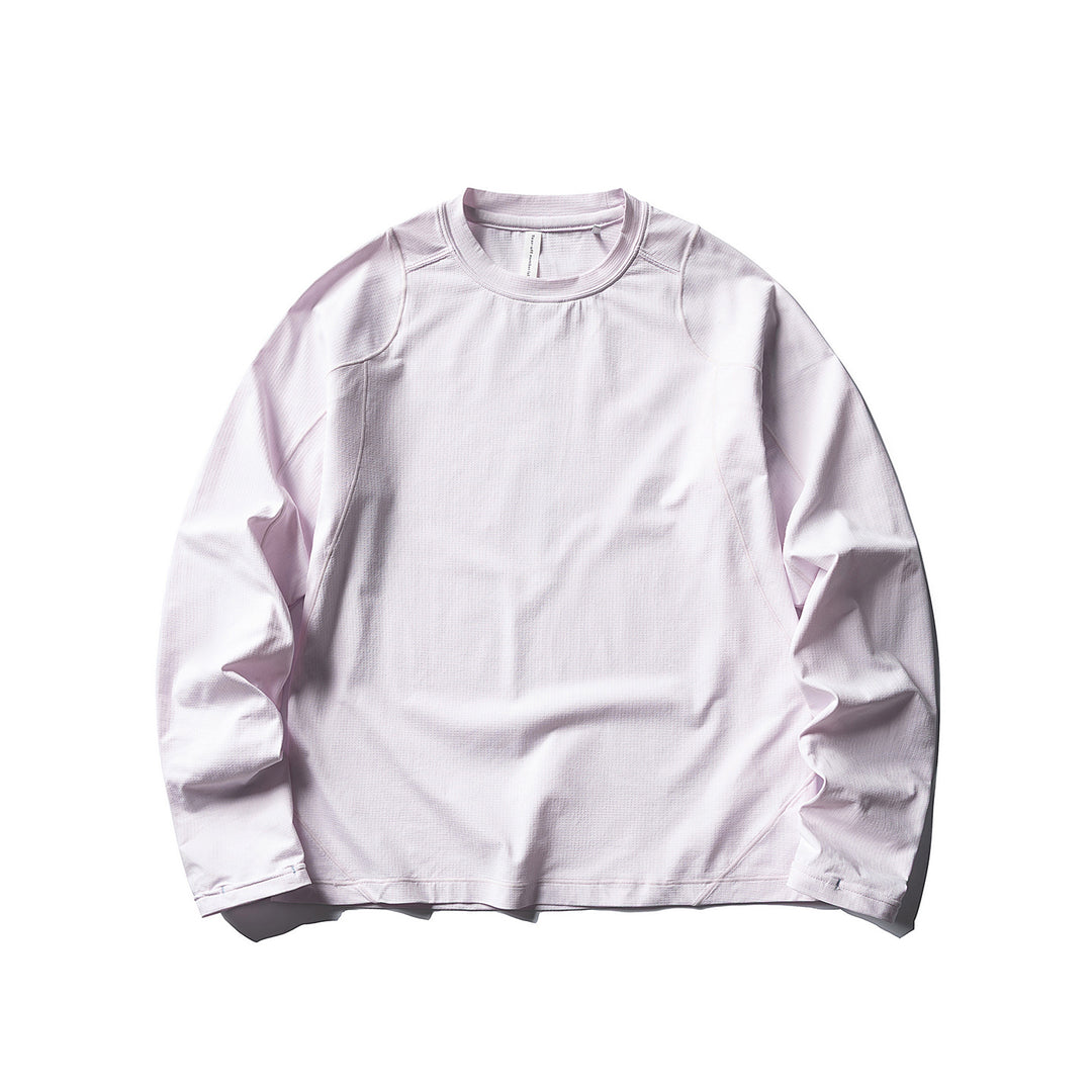 Unisex Leichter technischer Longsleeve mit Rundhalsausschnitt, Raglanärmeln und atmungsaktivem Funktionsmaterial Drune