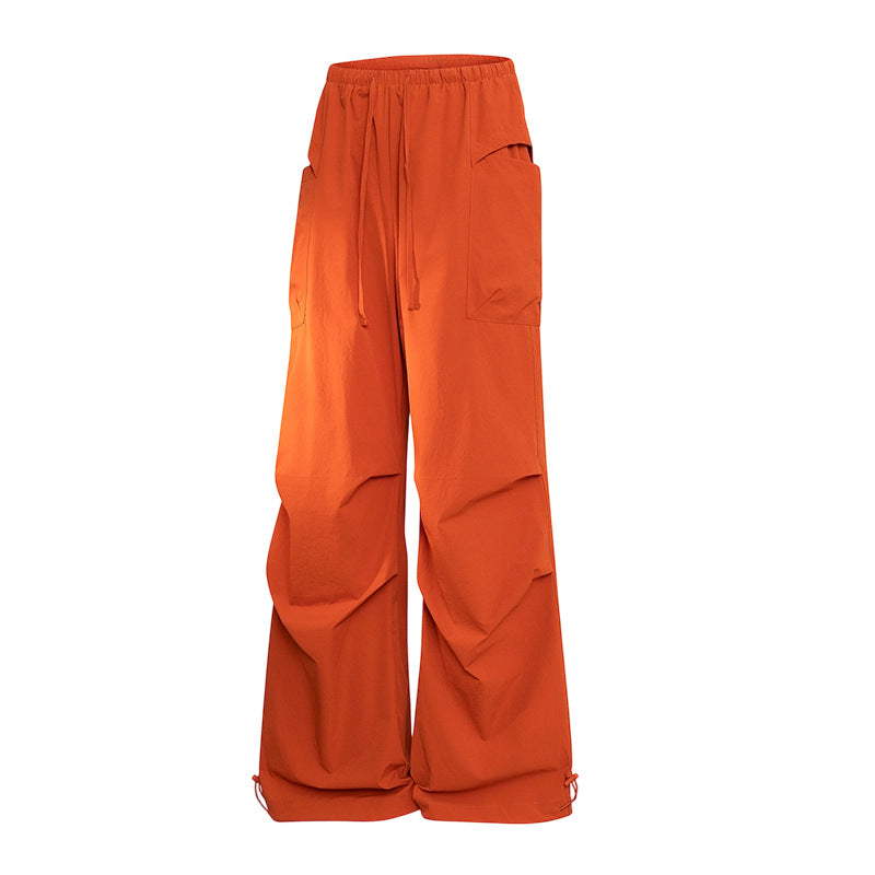Herren Oversize-Cargohose im Tech-Look mit Tunnelzugbund, extra weitem Bein & verstellbaren Beinabschlüssen Drune