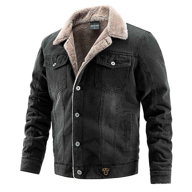 Herren Denim Jacke mit Kuschelfutter Drune