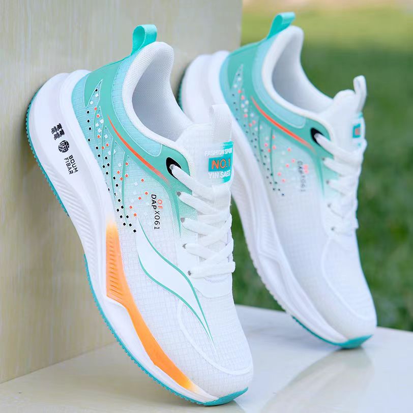 Damen Leichte Laufsneaker mit atmungsaktiver Oberfläche und flexibler Dämpfung Drune