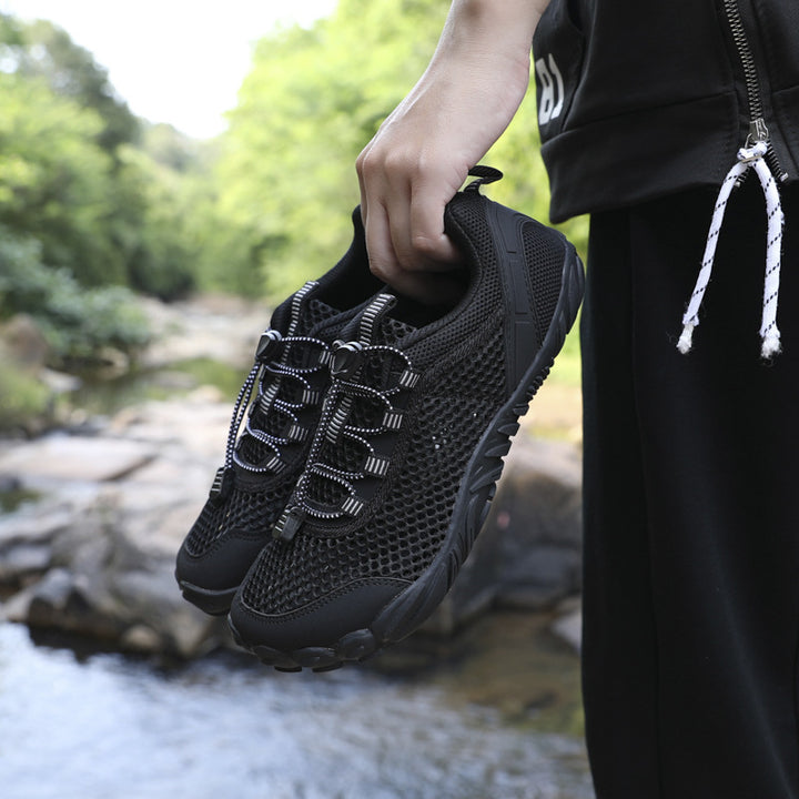 Herren Atmungsaktiver Trekking‑Wasserschuh mit Quick‑Lace und profilierter Gummisohle Drune