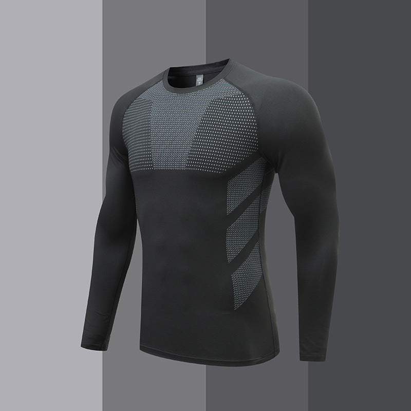 Herren Kompressions-Langarm-Sportshirt Drune