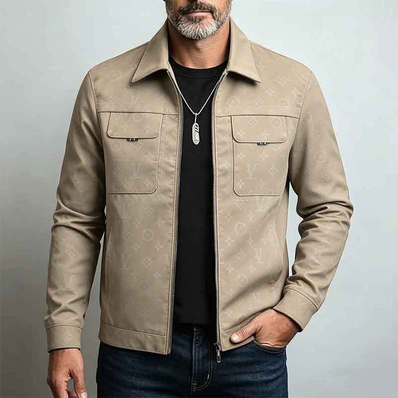 Herren Modische Utility-Jacke Drune
