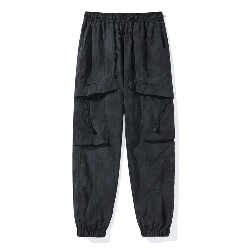 Damen Modische Cargo-Hose mit elastischem Bund Drune
