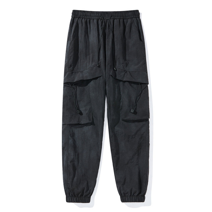 Damen Modische Cargo-Hose mit elastischem Bund Drune