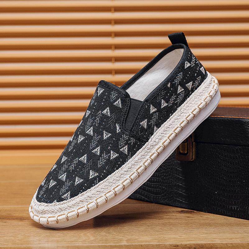 Damen Modische Slip-On Schuhe mit buntem Muster