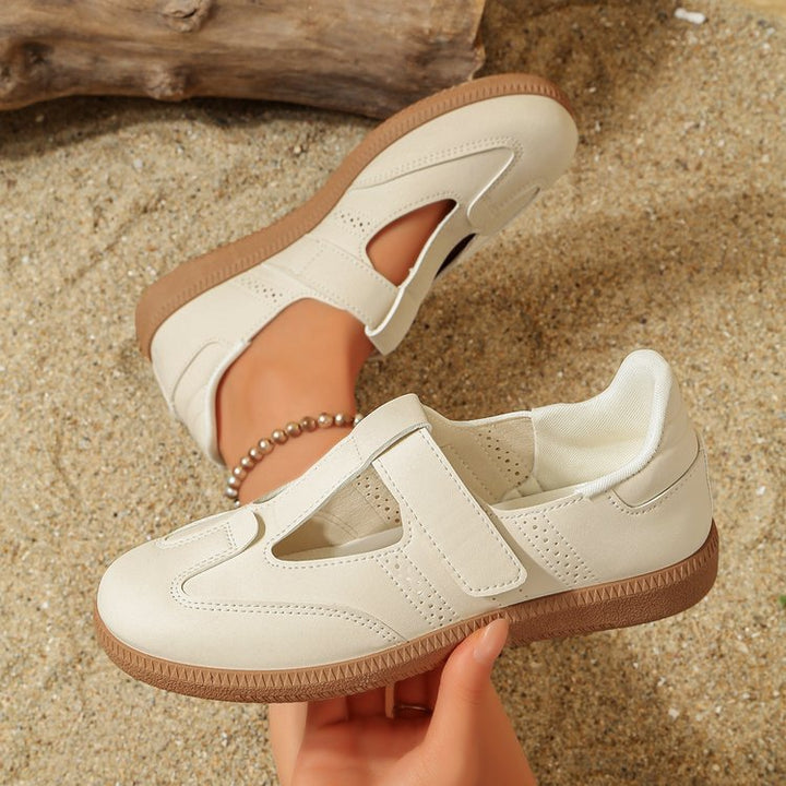 Damen Mary-Jane-Sneaker mit Klettverschluss und gepolstertem Komfortfußbett Drune