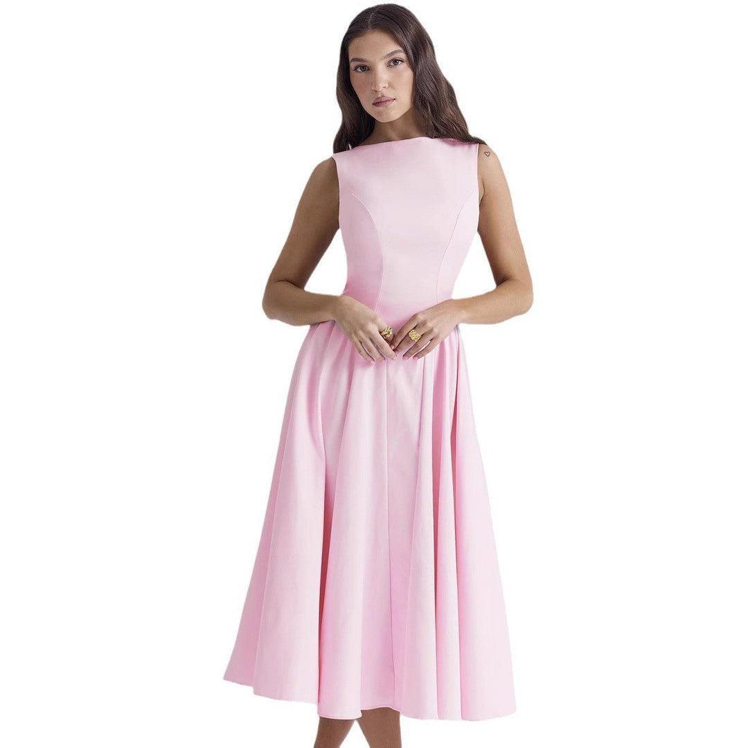 Damen A-Linie Cocktailkleid mit elegantem Taillenkürzel und femininem Schnitt Drune