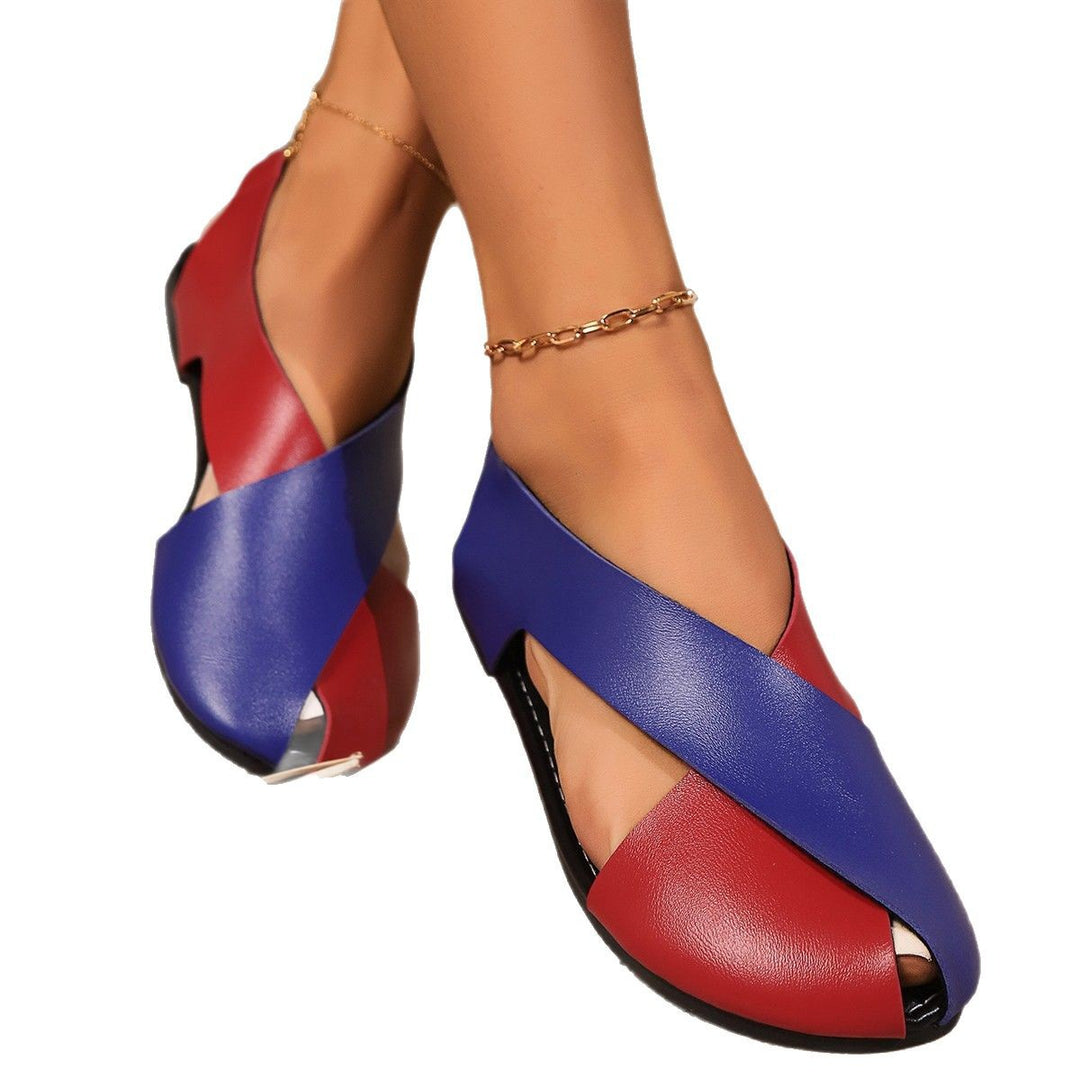 Damen Chic Kreuzschnitt Ballerinas Drune