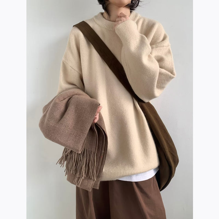 Damen Eleganter Oversized Pullover Drune