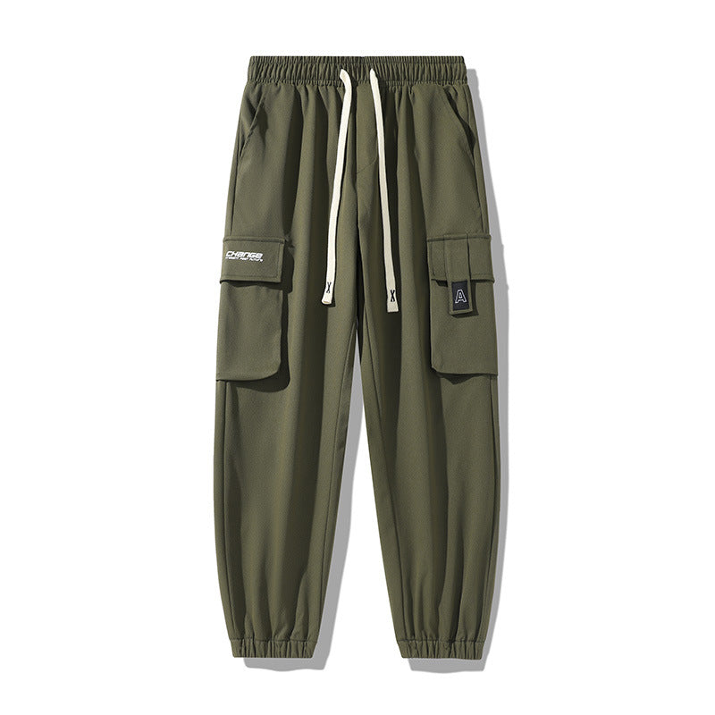 Herren Urbaner Utility-Jogger mit Oversize-Cargotaschen, Kordelzug und elastischen Knöcheln Drune