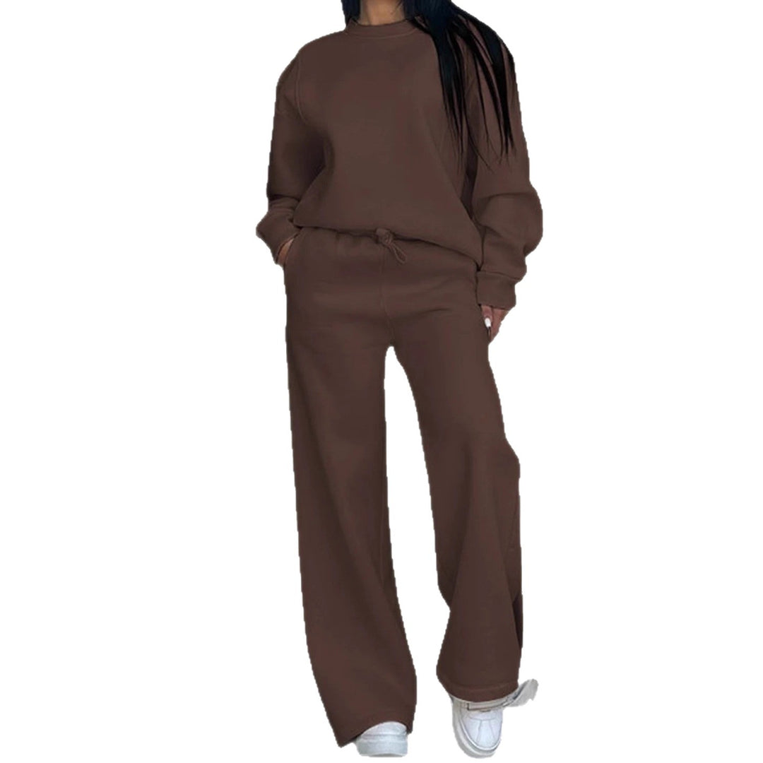Damen nan lässiges Oversize Sweatshirt und weite Jogginghose Set Drune