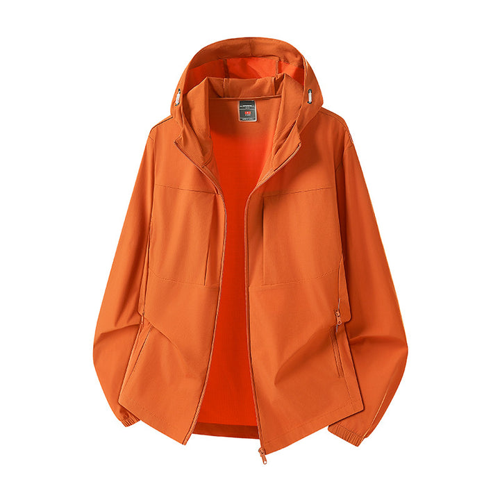 Damen Wetterfeste Outdoorjacke mit Kapuze Drune