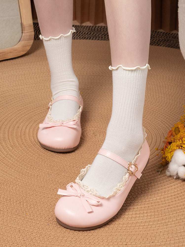 Damen Ballerina-Schuhe mit eleganter Riemchen-Detail und bequemer Sohle Drune
