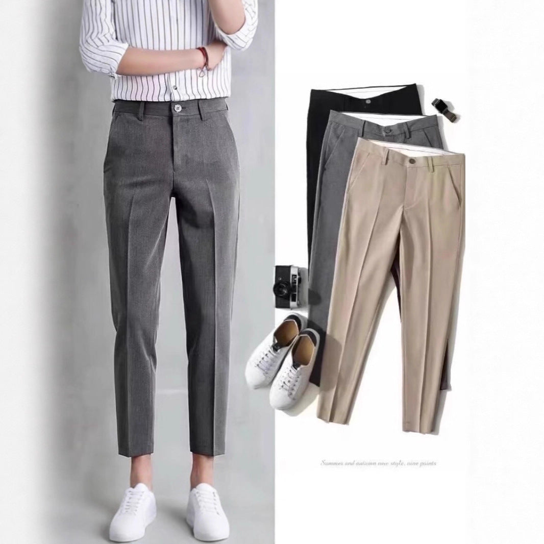 Herren Elegante Slim Fit Chino-Hose Drune