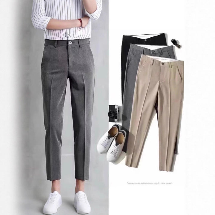 Herren Elegante Slim Fit Chino-Hose Drune