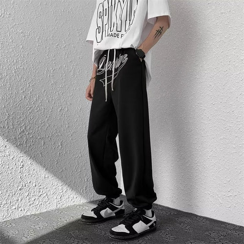 Herren Bequeme Freizeit Jogginghose Drune