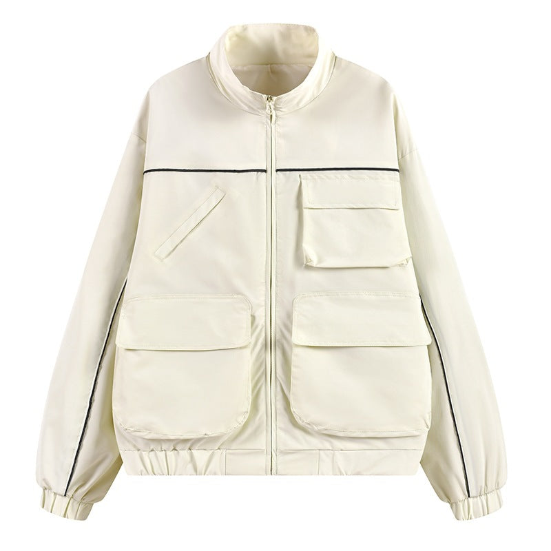 Herren Utility‑Fieldjacke mit Mehrfach‑Taschen und Stehkragen Drune