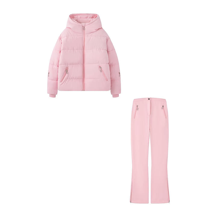 Damen Funktionaler Utility-Overall mit Reißverschlüssen und Taillengürtel Drune