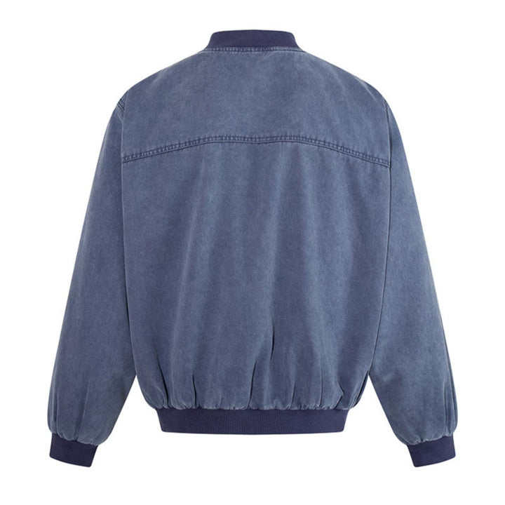 Herren Oversize-Bomberjacke im Vintage‑Wash mit Stehkragen und Utility‑Taschen Drune