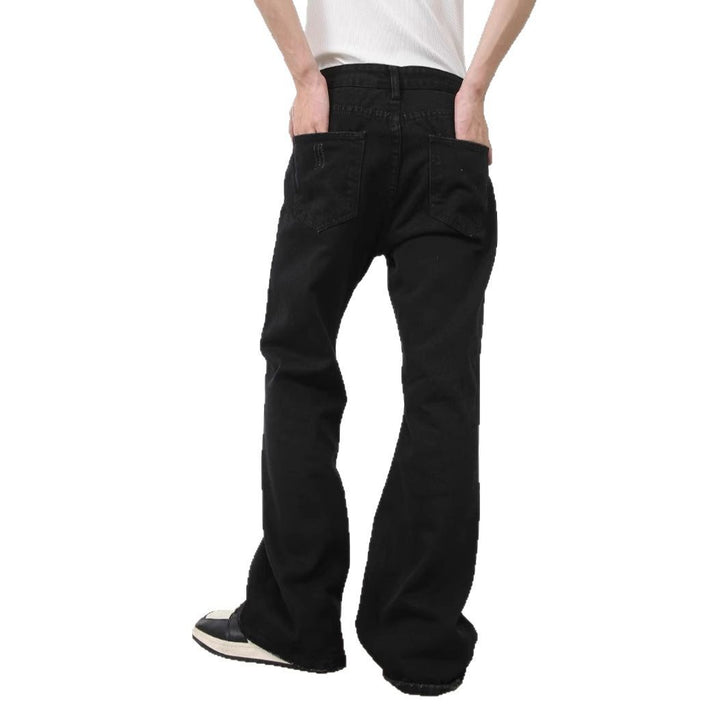 Herren Weitgeschnittene Denim-Hose Drune