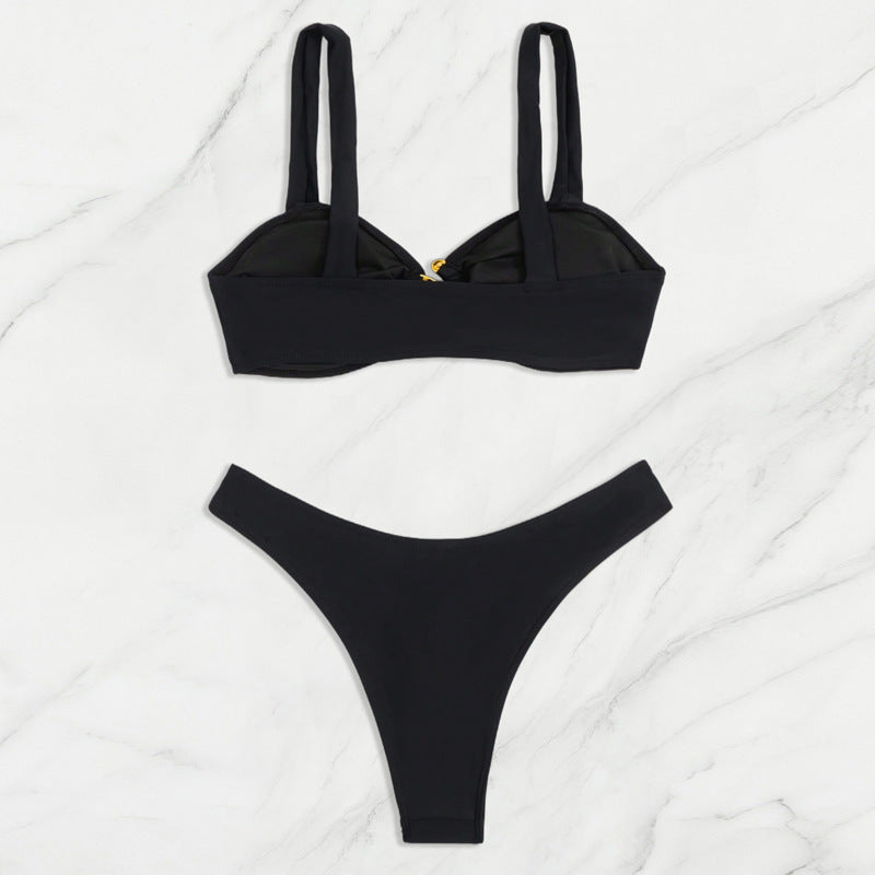 Damen Bikini mit eleganten Gold-Details Drune