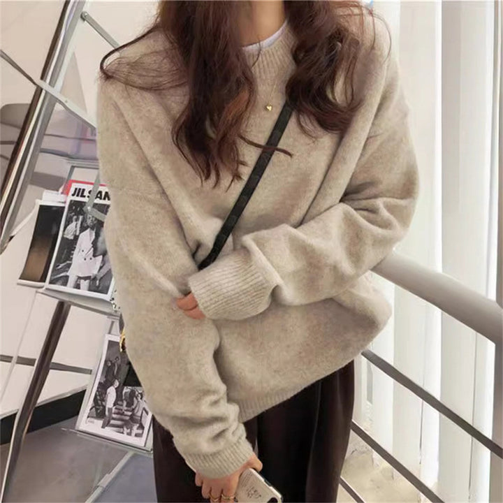 Damen lässiger Pullover im Oversized-Stil Drune