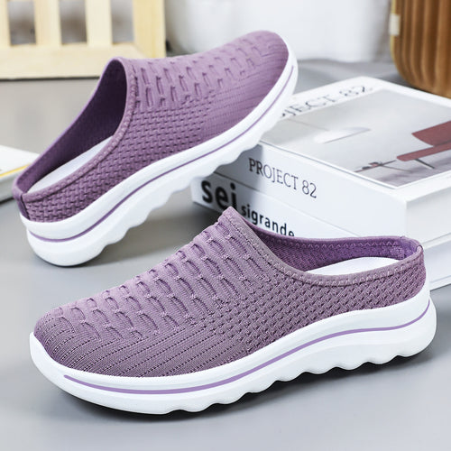 Damen nan nahtloser Komfort-Slipper mit gestricktem Obermaterial und dämpfender Profilsohle Drune