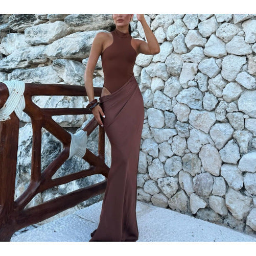Damen Maxi-Rock mit hohem Schlitz und elegantem Schnitt Drune