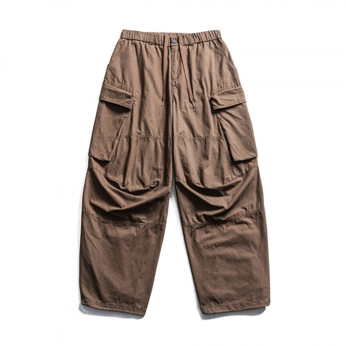 Herren Baggy-Cargo-Hose mit elastischem Bund, Kordelzug und verstärkten Kniepartien Drune