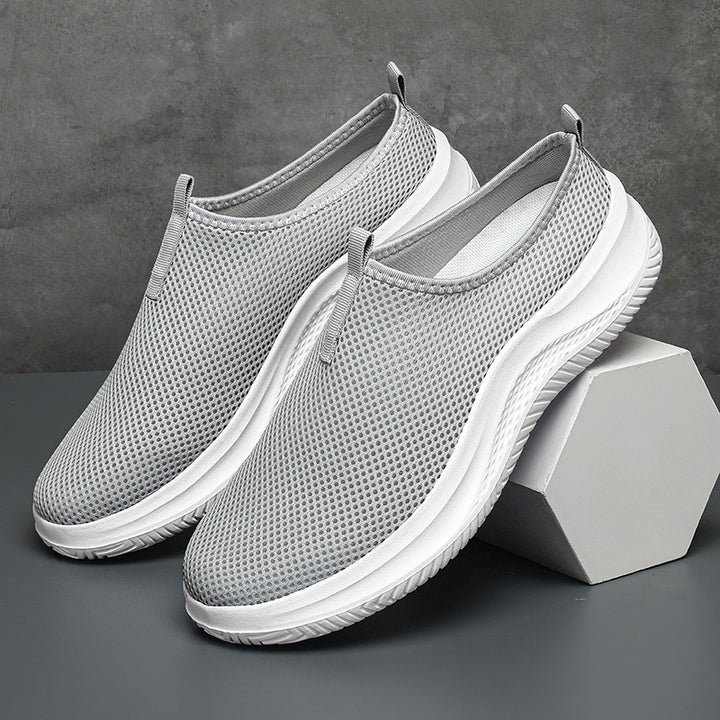 Unisex nan leichter Netzgewebe-Schlupf-Sneaker mit atmungsaktivem Obermaterial, dämpfender EVA-Zwischensohle und rutschfester Profilsohle Drune