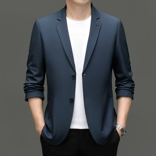 Drune | Blazer Slim Fit Leicht Klassischer Revers Zwei Knöpfe