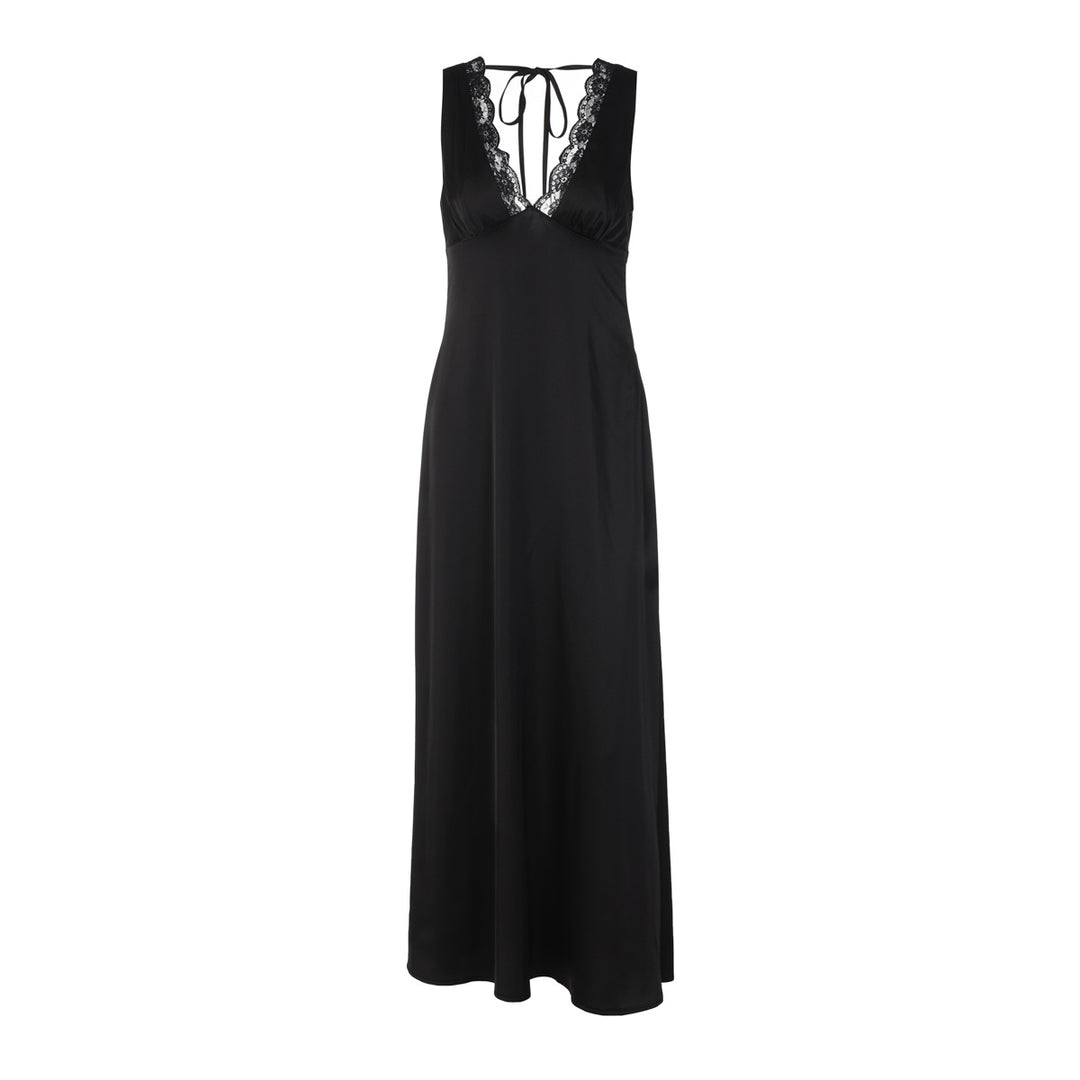 Damen Elegantes Nachthemd mit Spitzendetails Drune