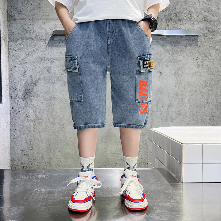 Unisex lässige Cargo-Shorts mit tiefen Taschen Drune