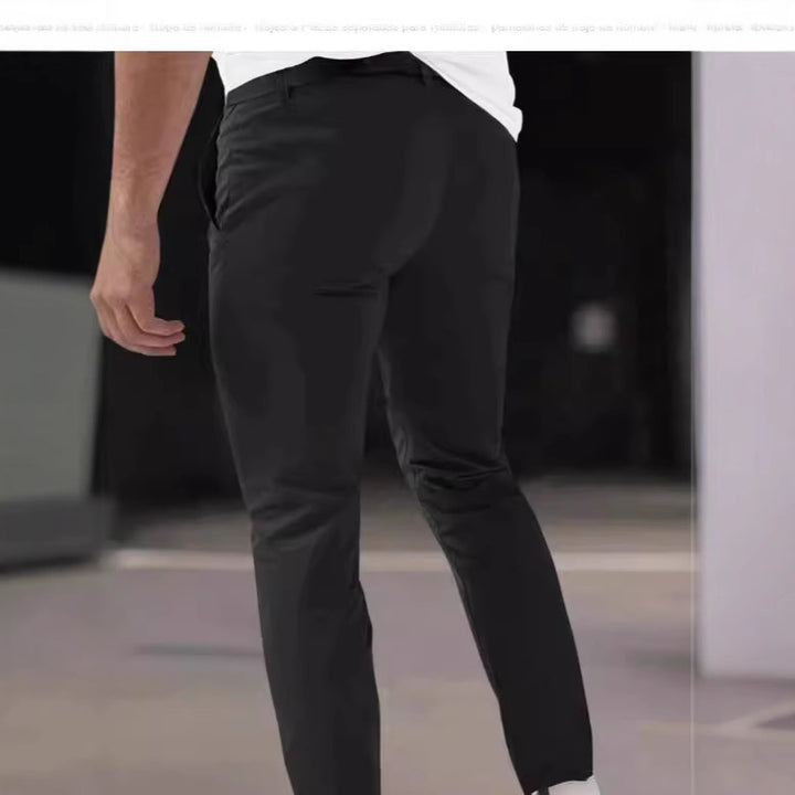 Herren nan schmale Bundfalten-Chino mit dekorativen Längsfalten und tapered Bein Drune